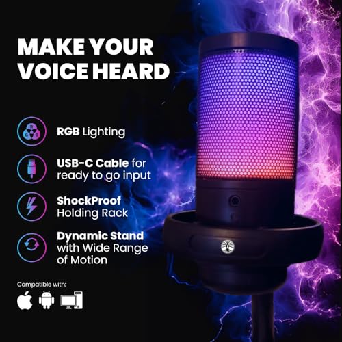 Streaming Kit: Webcam, Microphone, & LED Light