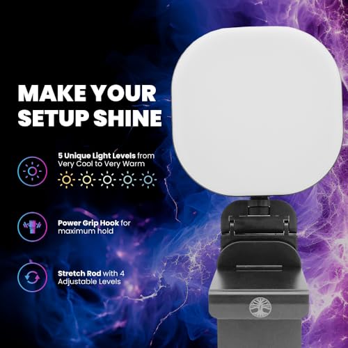Streaming Kit: Webcam, Microphone, & LED Light
