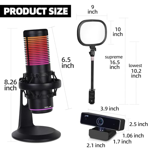 Deluxe Live Streaming Kit for Podcasting & Gaming