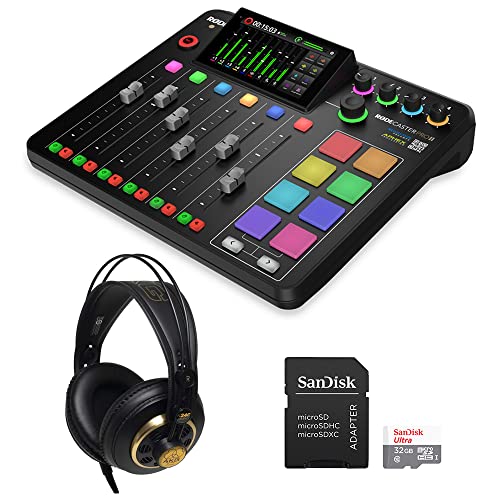 Rodecaster Pro II Podcast Bundle with AKG Headphones