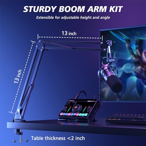 MAONO RGB Dynamic Podcast Microphone Kit