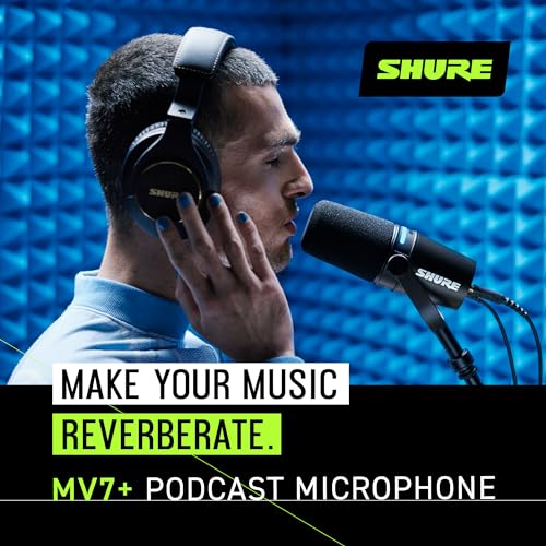 Shure MV7+ Dynamic Podcast Microphone with USB-C & XLR