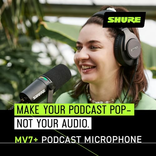 Shure MV7+ Dynamic Podcast Microphone with USB-C & XLR