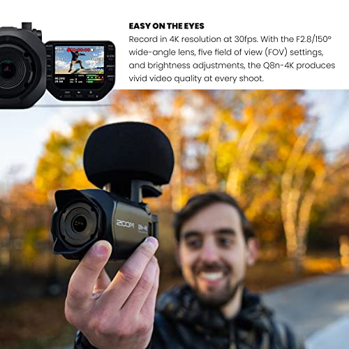 Zoom Q8n-4K Handy Video Recorder with Accessories