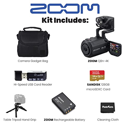 Zoom Q8n-4K Handy Video Recorder with Accessories
