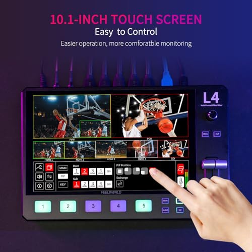 FEELWORLD L4 10.1" Touch Screen Video Switcher