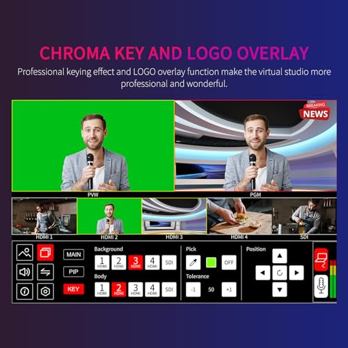 FEELWORLD L4 10.1" Touch Screen Video Switcher