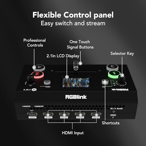 RGBlink Mini Video Mixer with 4 HDMI Inputs