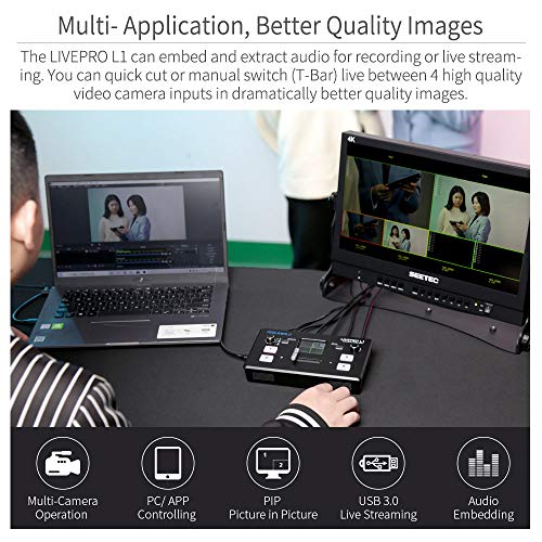 Multi-Camera Video Mixer with LCD Display