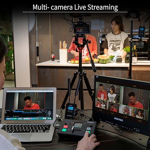 Multi-Camera Video Mixer with LCD Display