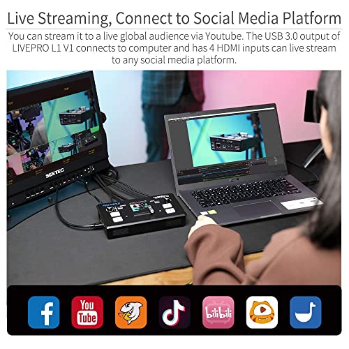 Feelworld LIVEPRO L1 V1 Video Mixer Switcher