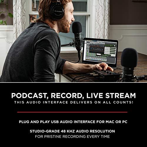 M-Audio M-Track Duo USB Audio Interface for Podcasting