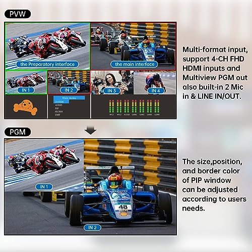 MT-VIKI HDMI Live Stream Video Mixer & Audio