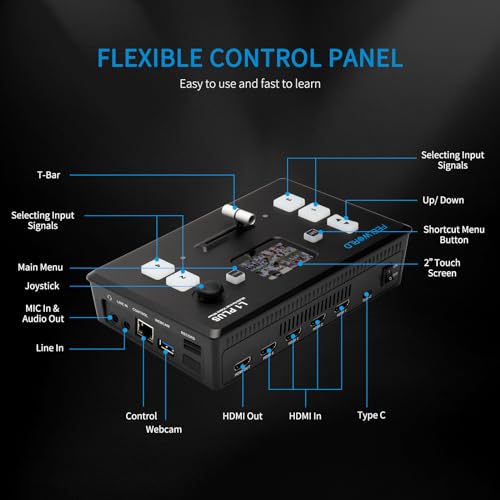 FEELWORLD L1 Plus Multi-Camera Video Mixer Switcher