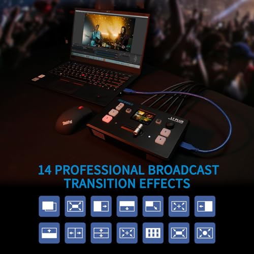 FEELWORLD L1 Plus Multi-Camera Video Mixer Switcher