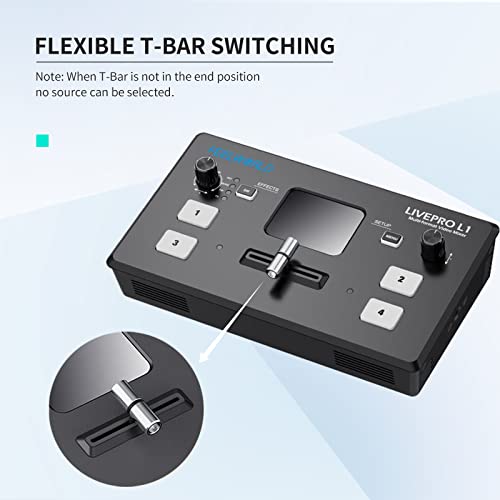 FEELWORLD L1 Multi-Camera Video Mixer Switcher