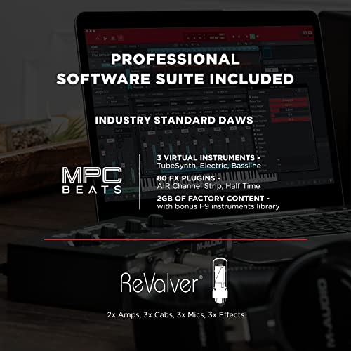 M-Audio M-Track Duo USB Audio Interface for Podcasting