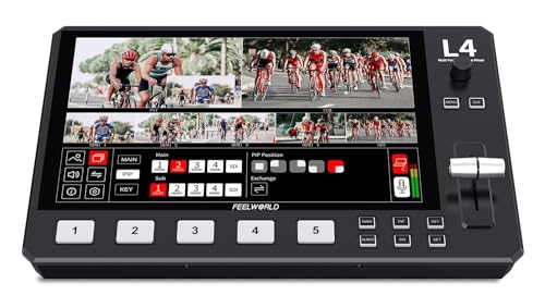 FEELWORLD L4 Multi-Camera HD Video Mixer Switcher
