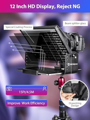 MOMAN MT12 Metal Teleprompter Kit for Tablets