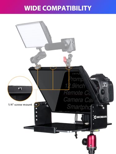 MOMAN MT12 Metal Teleprompter Kit for Tablets