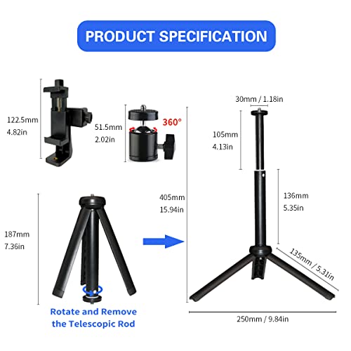 Double Phone Teleprompter Kit for Video Recording