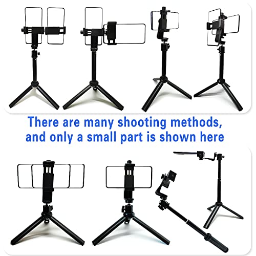 Double Phone Teleprompter Kit for Video Recording