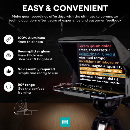 iLight PRO 12" Teleprompter Kit with Remote
