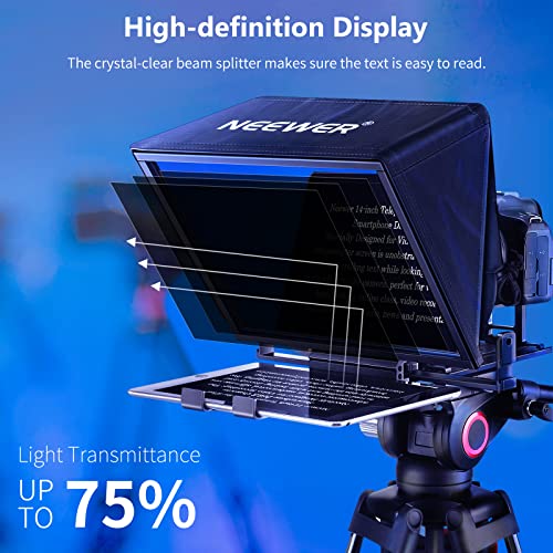 NEEWER X14 Teleprompter with Bluetooth Remote Control