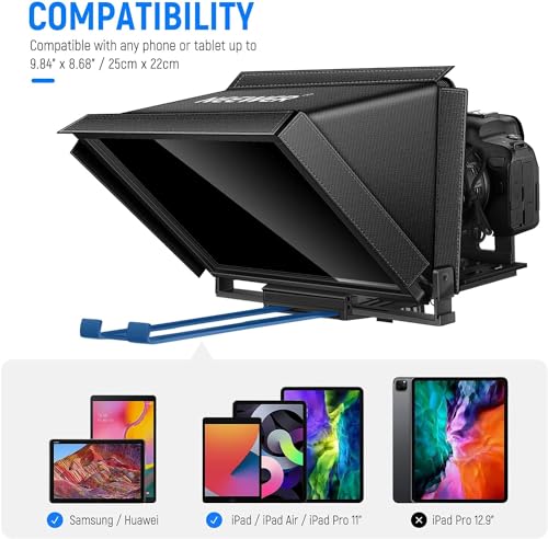 NEEWER X12 Teleprompter for iPad and DSLR