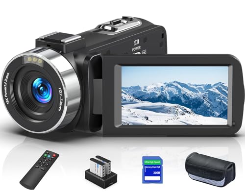 8K 64MP Camcorder with Night Vision & Zoom