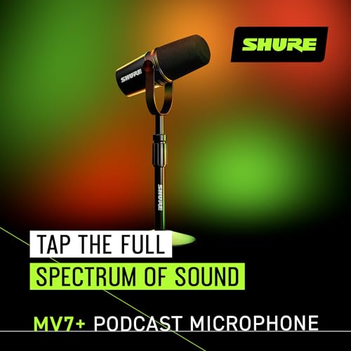 Shure MV7+ Dynamic Podcast Microphone Bundle