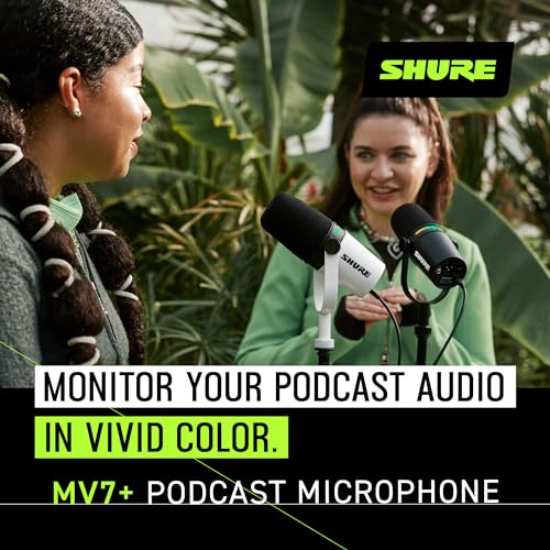 Shure MV7+ Dynamic Podcast Microphone Bundle