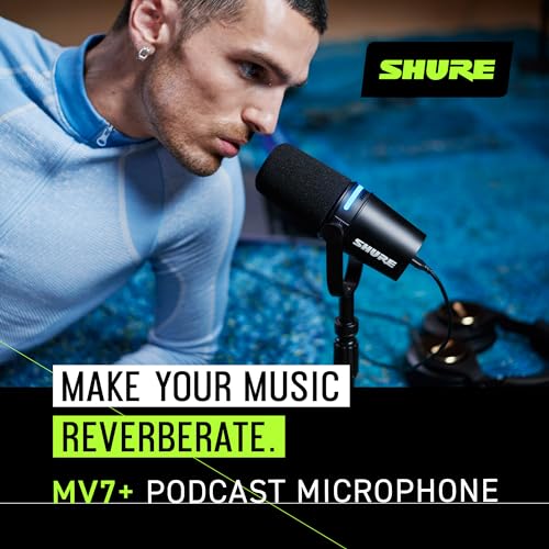 Shure MV7+ Dynamic Podcast Microphone Bundle