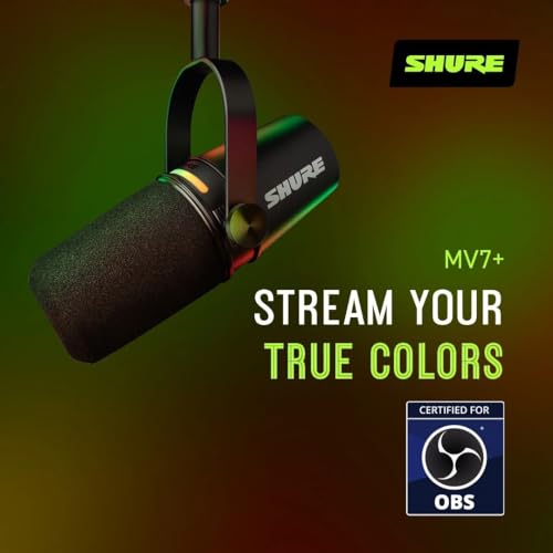 Shure MV7+ Dynamic Podcast Microphone Bundle