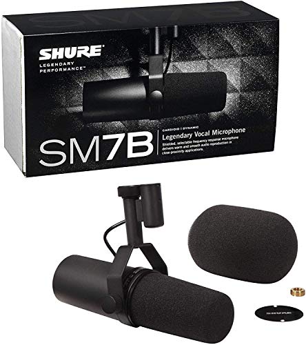 Shure SM7B Microphone with Cloudlifter and XLR Cable