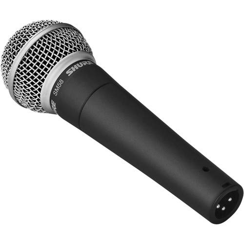 Shure SM58-LC Vocal Microphone with Two XLR Cables