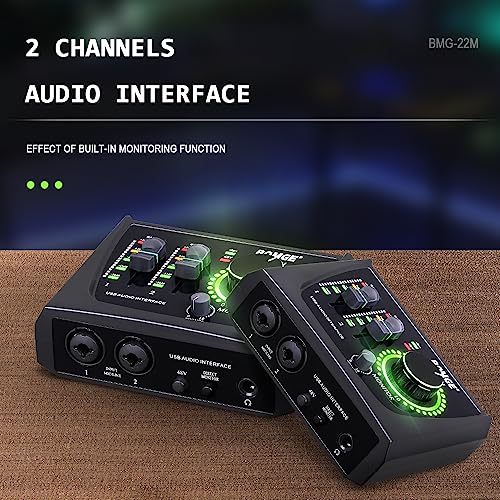 BOMGE Mini USB Audio Interface for Podcasting