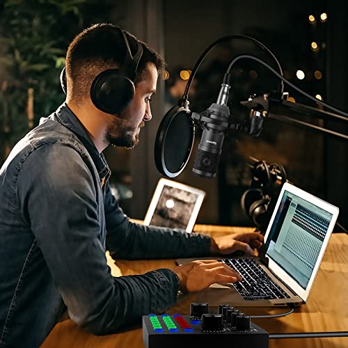 Podcast Equipment Bundle: Mixer, Microphone & Voice Changer