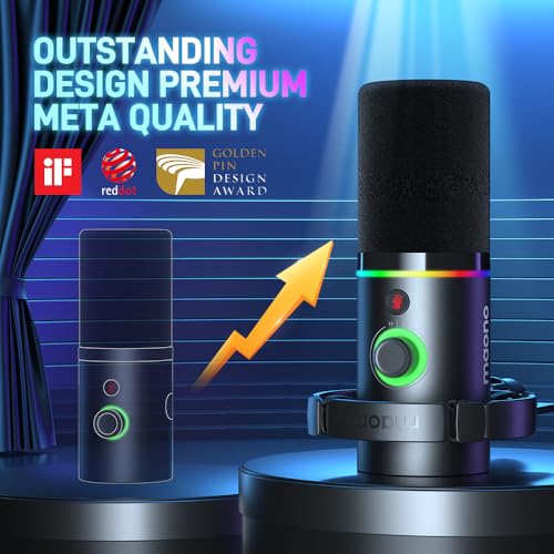 MAONO PD200X RGB Dynamic Microphone for Podcasting