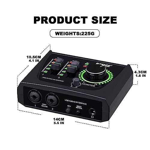 BOMGE Mini USB Audio Interface for Podcasting