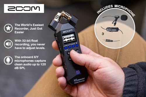 Zoom H1 Handy Recorder Bundle with Lavalier Mic