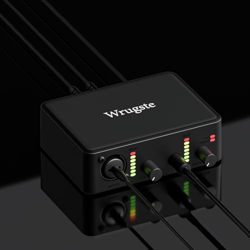 Wrugste USB Audio Interface with XLR and Phantom Power