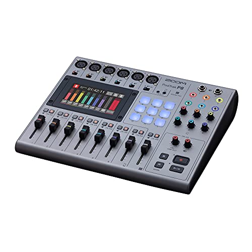 Zoom PodTrak P8 Podcast Recorder Bundle with Accessories
