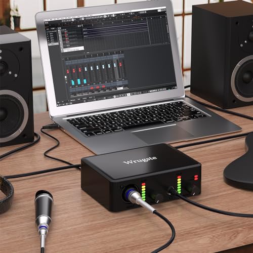 Wrugste USB Audio Interface with XLR and Phantom Power