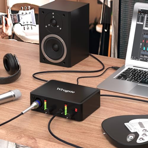 Wrugste USB Audio Interface with XLR and Phantom Power