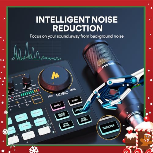 MAONO Podcast Equipment Bundle with Audio Interface
