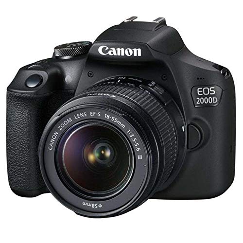 Canon EOS 2000D DSLR Camera & 18-55mm Lens Bundle