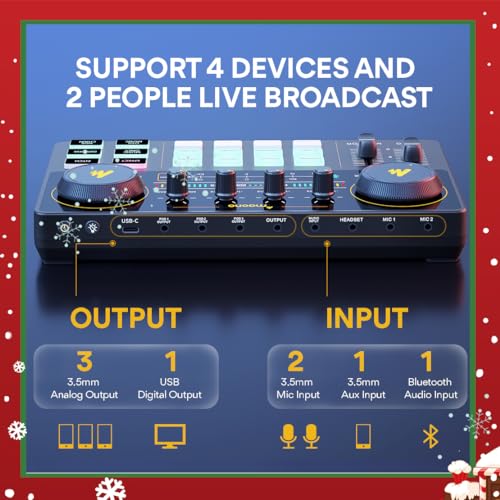 MAONO Podcast Equipment Bundle with Audio Interface