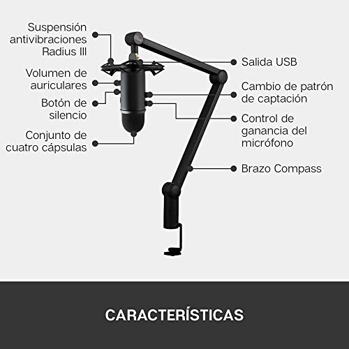 Blue Yeticaster Professional Broadcast Bundle with Microphone