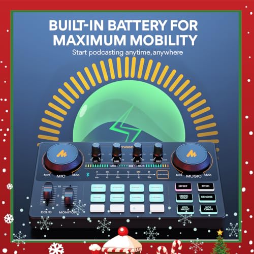 MAONO Podcast Equipment Bundle with Audio Interface